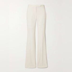 NWT Alexander MCQUEEN Crepe Ivory bootcut pants Size 44 (US8)
